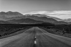 The road home in Death Valley National Park, CA.